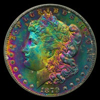 Jhon E. Cash - Rare Coins, Currency, and Collectibles - Monster Rainbow  Toned Morgans