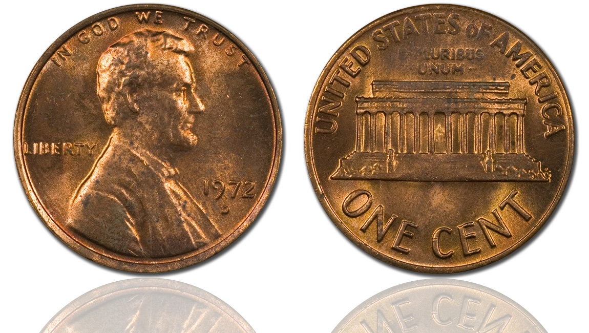 1972-D-Lincoln-Memorial---Struck-Thru